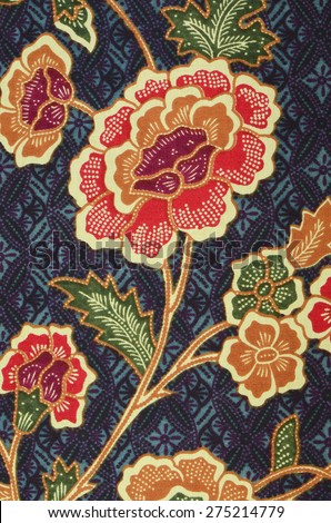 Beautiful Original Creative Batik Design South Stock Photo 275214779