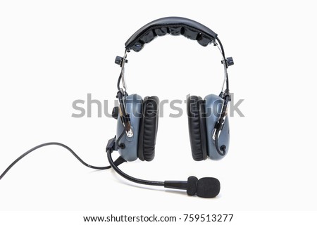 Pilot headphones. Headphones for pilots. Aviation headphones for pilots.