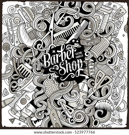 cartoon cute doodles hand drawn hair stock vector royalty free
