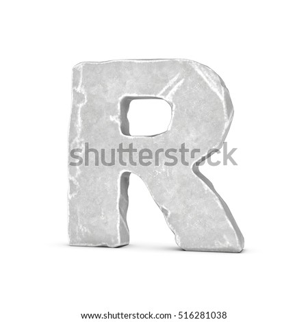 3d Crack Stone Letters