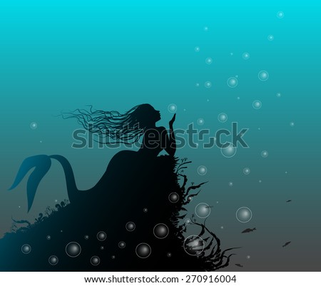 Free Free 284 Mermaid On Rock Svg SVG PNG EPS DXF File