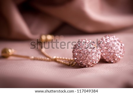 Beautiful jewelry on background