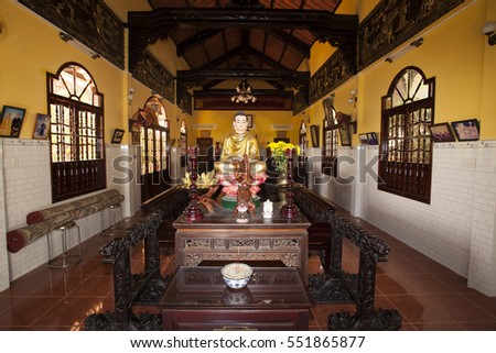 NHA TRANG,VIETNAM- November 01, 2016 :Co Thach Pagoda in Binh Thuan, Vietnam