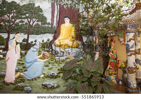 NHA TRANG,VIETNAM- November 01, 2016 :Co Thach Pagoda in Binh Thuan, Vietnam