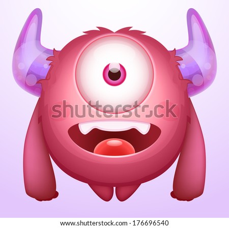Cartoon Cute Monster Vectores En Stock 436022422 - Shutterstock