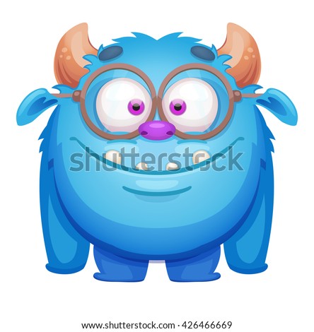 Cute Cartoon Monster Stock Vector 426466669 - Shutterstock
