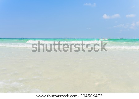 Beautiful lanscape beach in SAO beach in Phu Quoc Island, Kien Giang, Vietnam
