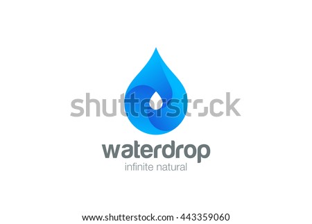 Drop Logo Template Vector Illustration Stock Vector 458616673