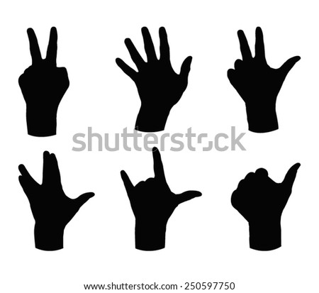 Vector Hand Signs Stock Vector 3300733 - Shutterstock