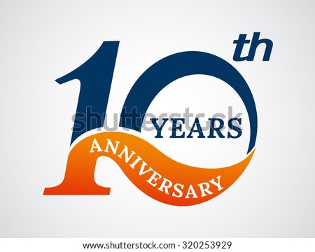 Template Logo 10th Anniversary Years Logovector Stock ...