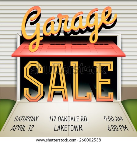 garage sale poster