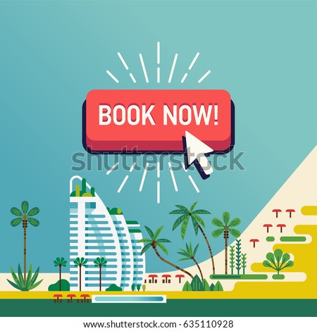 Cool Vector Design On Book Now Beach Hotel Resort Background Ideal For Travel Cool Vector Design On Book Now Beach Hotel Resort Background Ideal For Travel