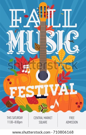 Beautiful Modern Classical Music Festival Poster Stock Vector 291790760 ...