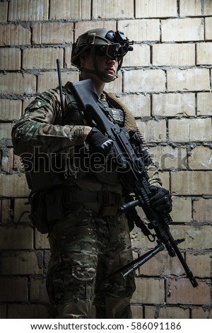 machinegun ranger vision army night shutterstock preview