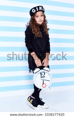 School Small Baby Girl Dress Schoolgirl Stock Photo Royalty Free