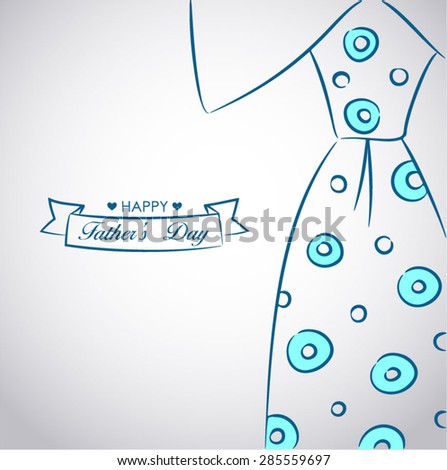 Drawing of a tie for Father's Day