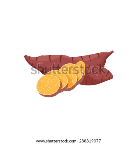 Sweet potato design, illustration, vector
