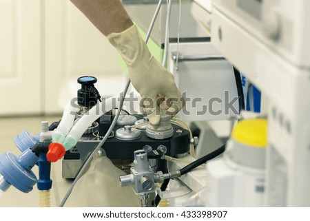 Anesthesiology heart rate machine