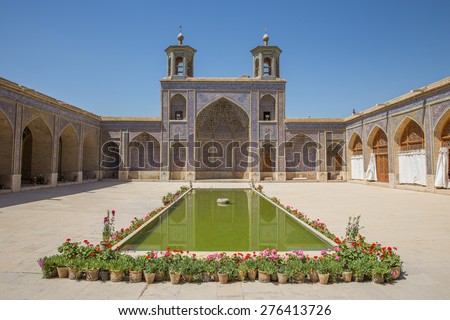 Nasir al-Mulk Mosque in Shiraz, Iran