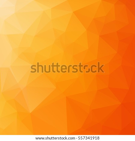 Orange Polygonal Mosaic Background, Creative Design Templates