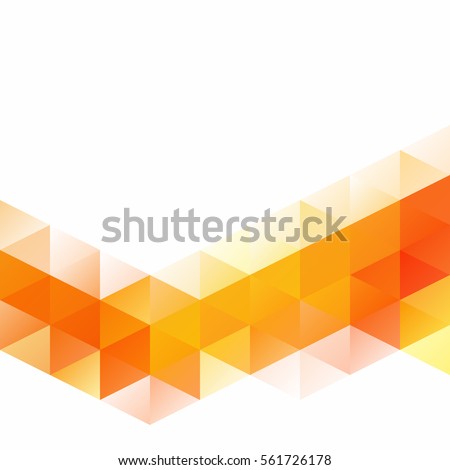 Orange Grid Mosaic Background, Creative Design Templates