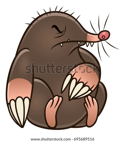 mole animal clipart background