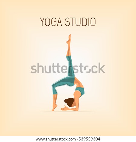 Yoga Pose Women Isolated On White Background Illustration Yoga Pose Women Isolated On White Background Illustration