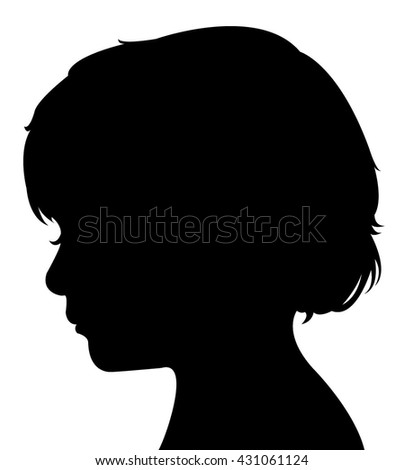 Child Silhouette Vector Stock Vector 352707092 - Shutterstock