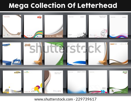 Eighteen Business Style Corporate Identity Leterhead Template.