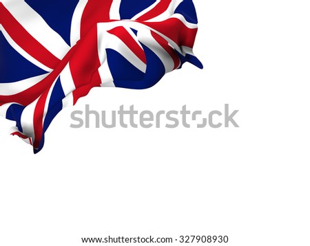 Tattered British Union Jack Flag Stock Illustration 109216973   Stock Photo Flag Of The United Kingdom Waving Over Corner Page With A Withe Background 327908930 