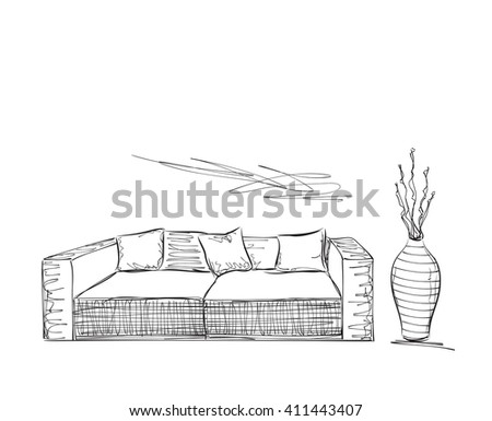  Sofa Sketch  Stock Images Royalty Free Images Vectors 