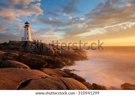 cove nova sunset peggy light canada scotia shutterstock pic preview