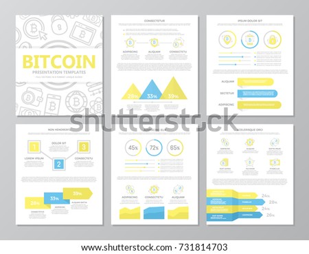 set colored digital money bitcoin elements stock vector 731814703 set colored digital money bitcoin elements stock vector 731814703, Presentation templates