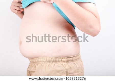 fat boy size stomach children overweight stock photo edit now stomach size
