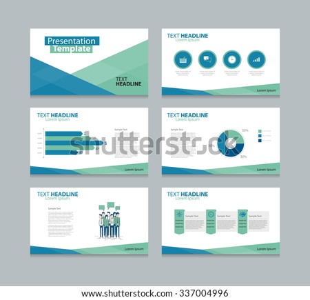 Business Presentation Slide Template Design Flat Stock Vector 337004996 ...