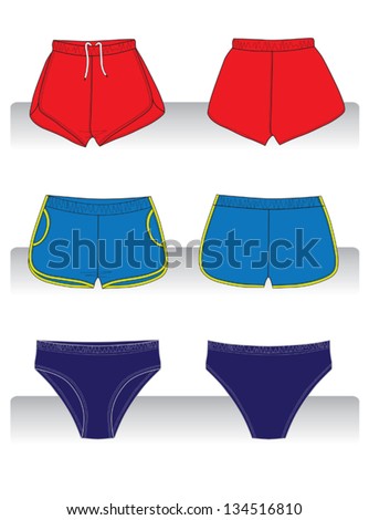 Shorts Template Stock Images, Royalty-Free Images & Vectors | Shutterstock