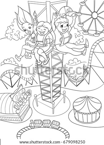 29 best ideas for coloring | Coloring Pages Of Amusement Park Rides