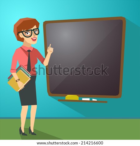 Business Woman Flat Style Character On Stock Illustration 214216600 ...