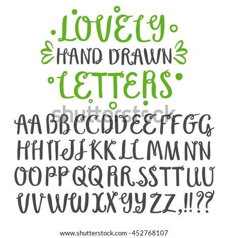 Curly Font Stock Images Royalty