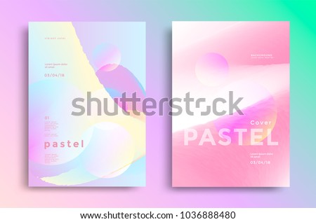 pastel gradient covers design fashion style stock vector hd royalty flyer gradient