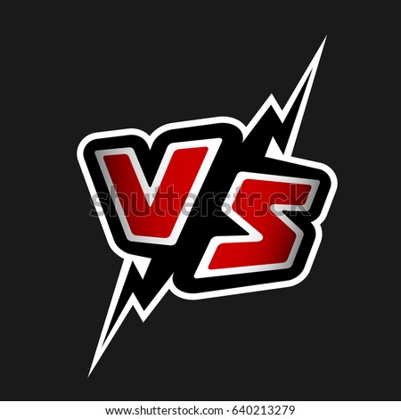 Versus Letters Vs Logo On Dark Stock Illustration 640213279 - Shutterstock