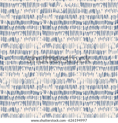 Vector tie dye seamless pattern. Hand drawn shibori print with stripes. Ink textured japanese background.