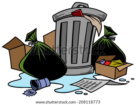 Garbage Cartoon Stock Images, Royalty-Free Images & Vectors | Shutterstock
