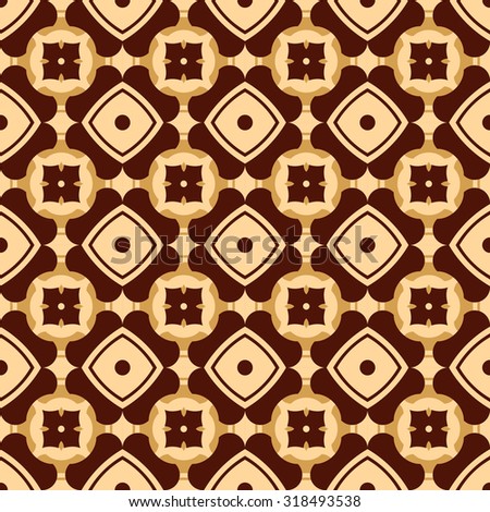 Ethnic Geometric Pattern Adaptation Batik Indonesia Stock 