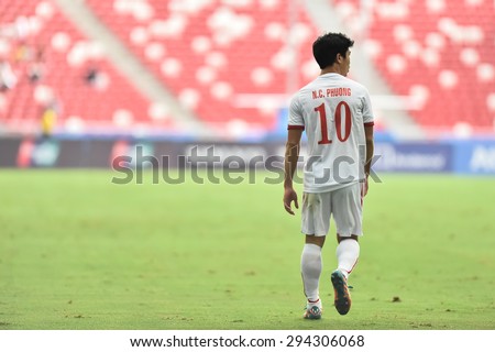 Kallang,Singapore - JUNE 13:NGUYEN Cong Phuong of Vietnam in action during the 28th SEA Games Singapore 2015 match between Vietnam and Myanmar at Singapore National Stadium on JUNE13 2015