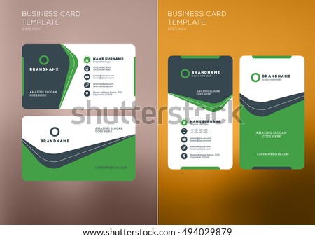 horizontal business cards