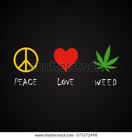 Free Free 313 Peace Love Weed Svg SVG PNG EPS DXF File