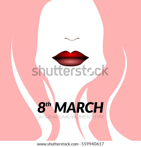 Happy women's day graphic design, Vector illustration