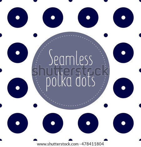 Country Kitchen Logo seamless abstract polka dots porcelain inspired stock vector Country Kitchen Logo seamless abstract polka dots porcelain inspired stock vector