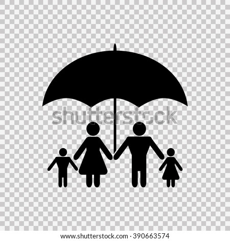 Silhouette Child Umbrella Vector Stock Photos, Royalty-Free Images ...